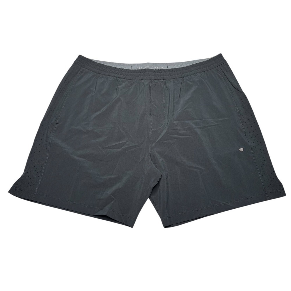 Mack Weldon Stratus Active Shorts Black Unlined Zip Pockets XXL
